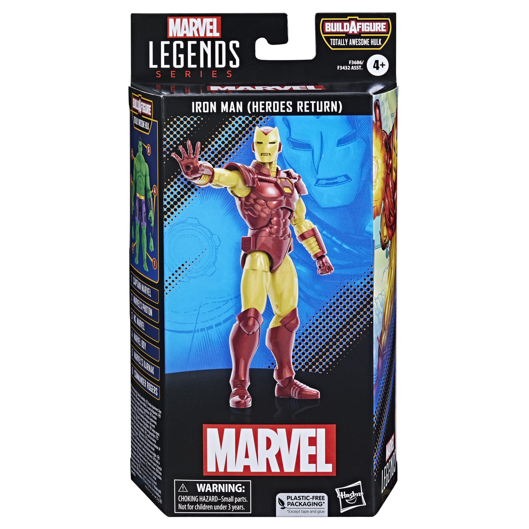 Marvel Iron Man Heroes Return articulation enables dynamic poses for display.
