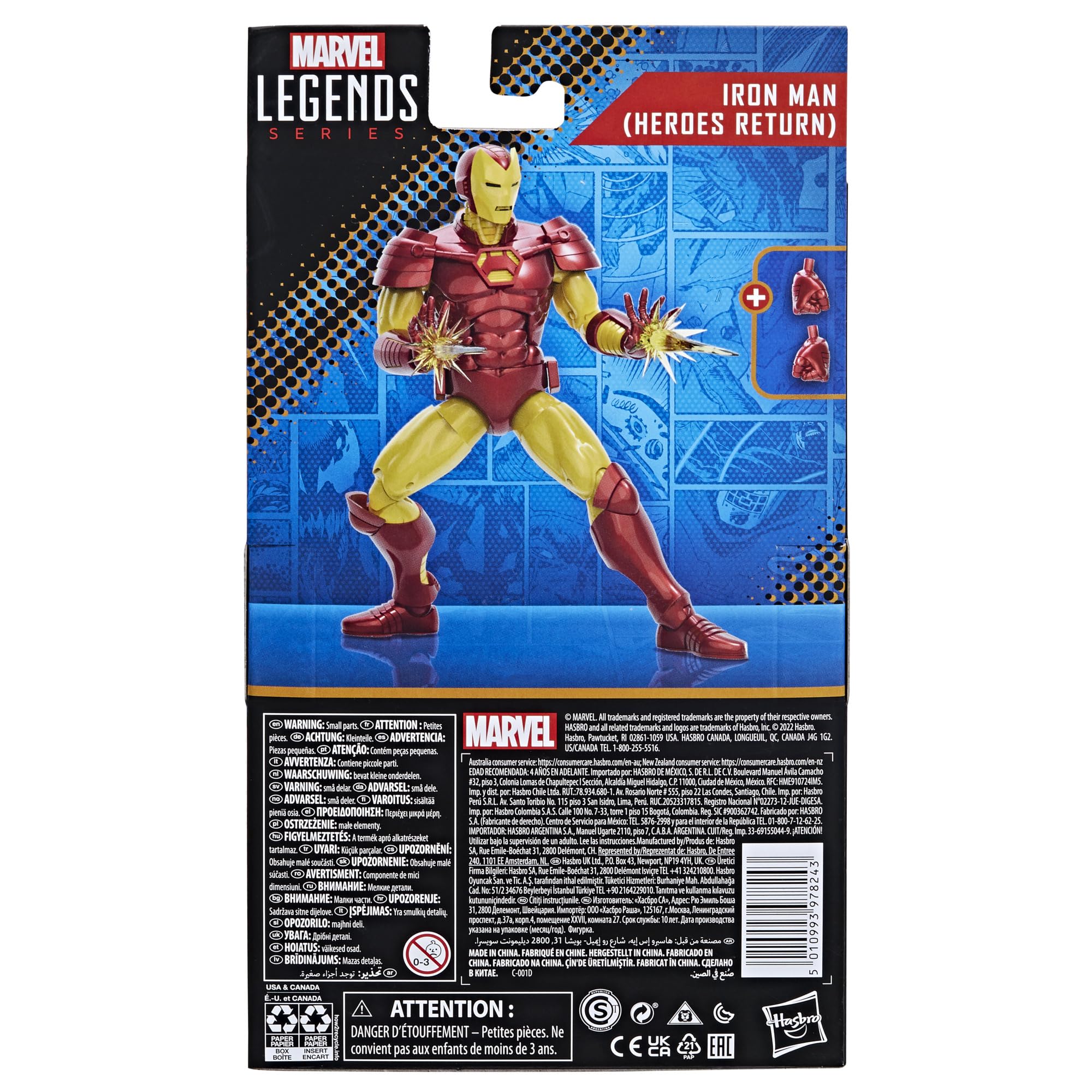 Marvel Iron Man Heroes Return comics accessories add display variety and atmosphere.