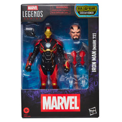 Marvel Iron Man Mark 72 6-inch figure closeup highlights iconic armor details for display.