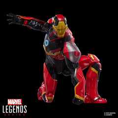 Marvel Iron Man Mark 72 high-gloss finish catches light and draws attention.