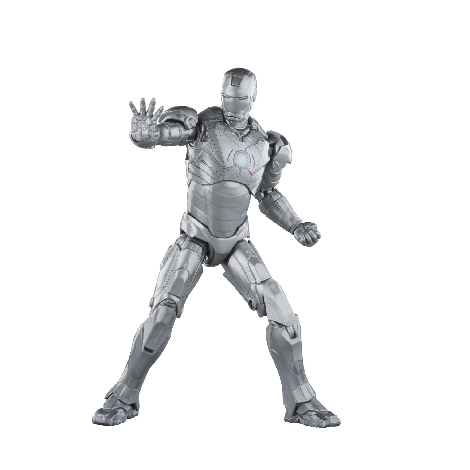 Marvel Iron Man Mark II epic pose captures dynamic Marvel action vibe.