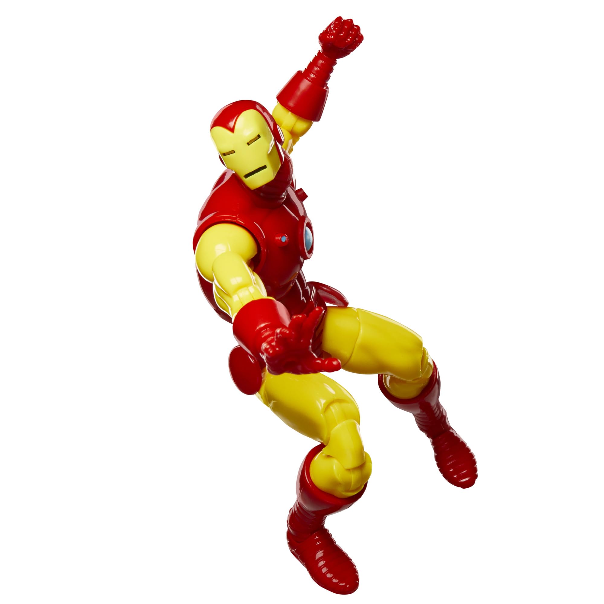 Iron Man 6in armor texture close-up highlights craftsmanship.