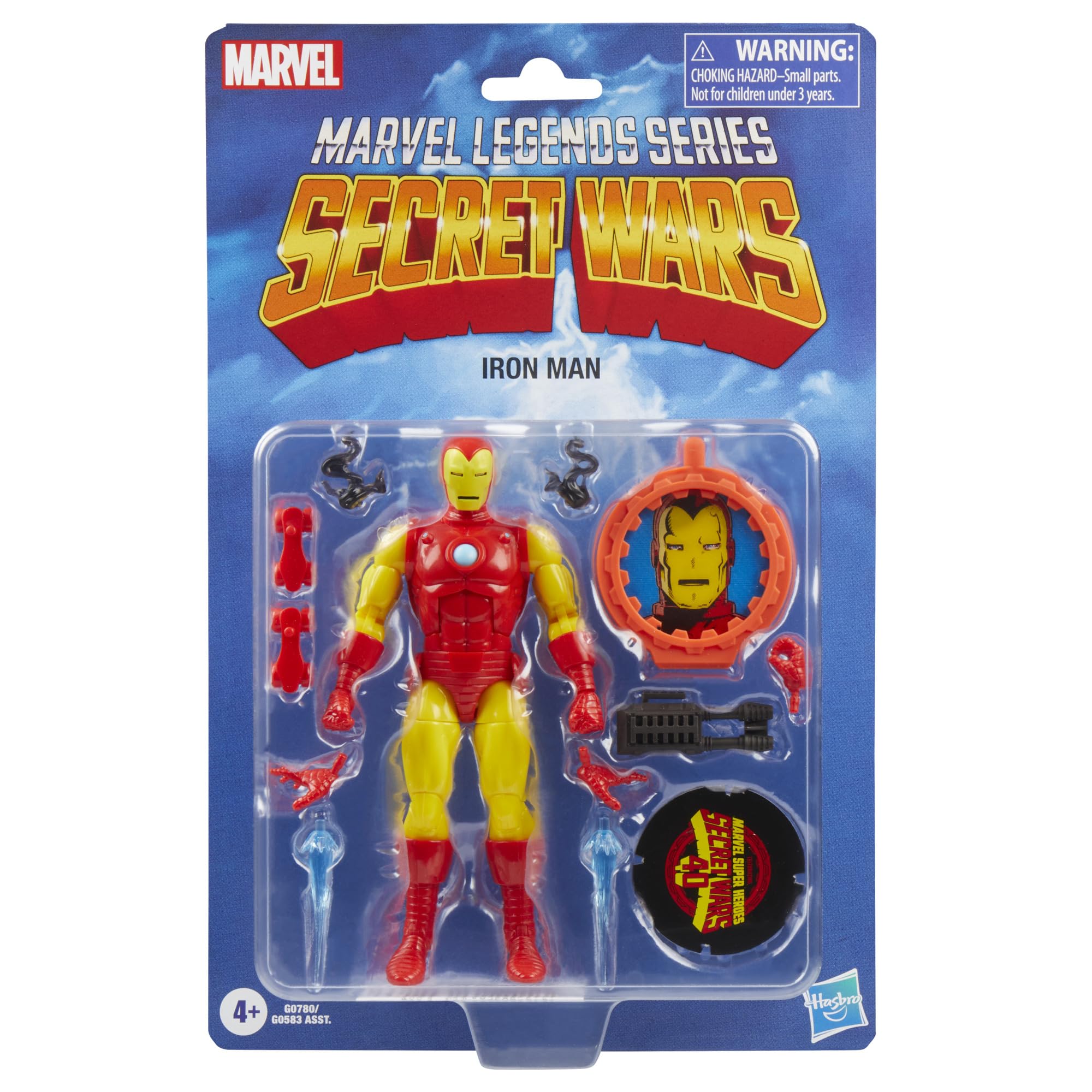 Iron Man 6in shield attachment highlights action-ready pose possibilities.
