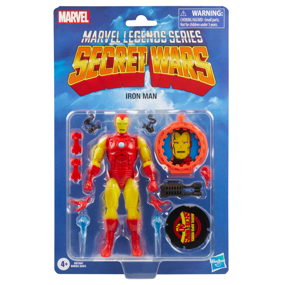 Iron Man 6in shield attachment highlights action-ready pose possibilities.
