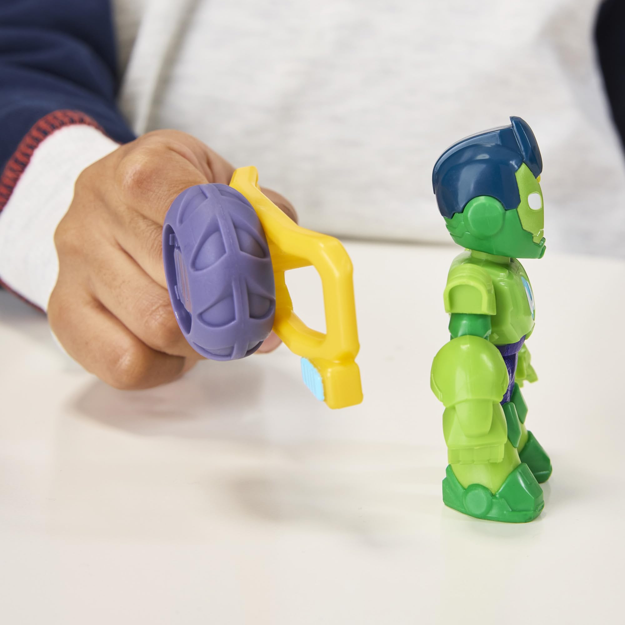 Marvel Iron Racer enables imaginative rescues and adventures.