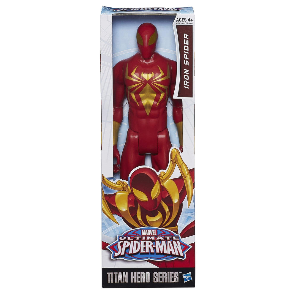 Close-up of Marvel Iron Spider armor detail highlighting sleek high-tech styling.