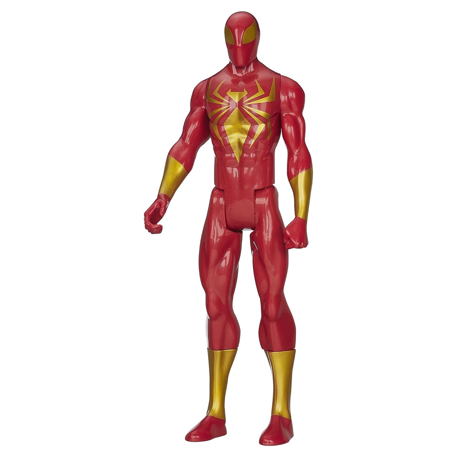 Marvel Iron Spider figure in armored suit ready for display and imaginative play.