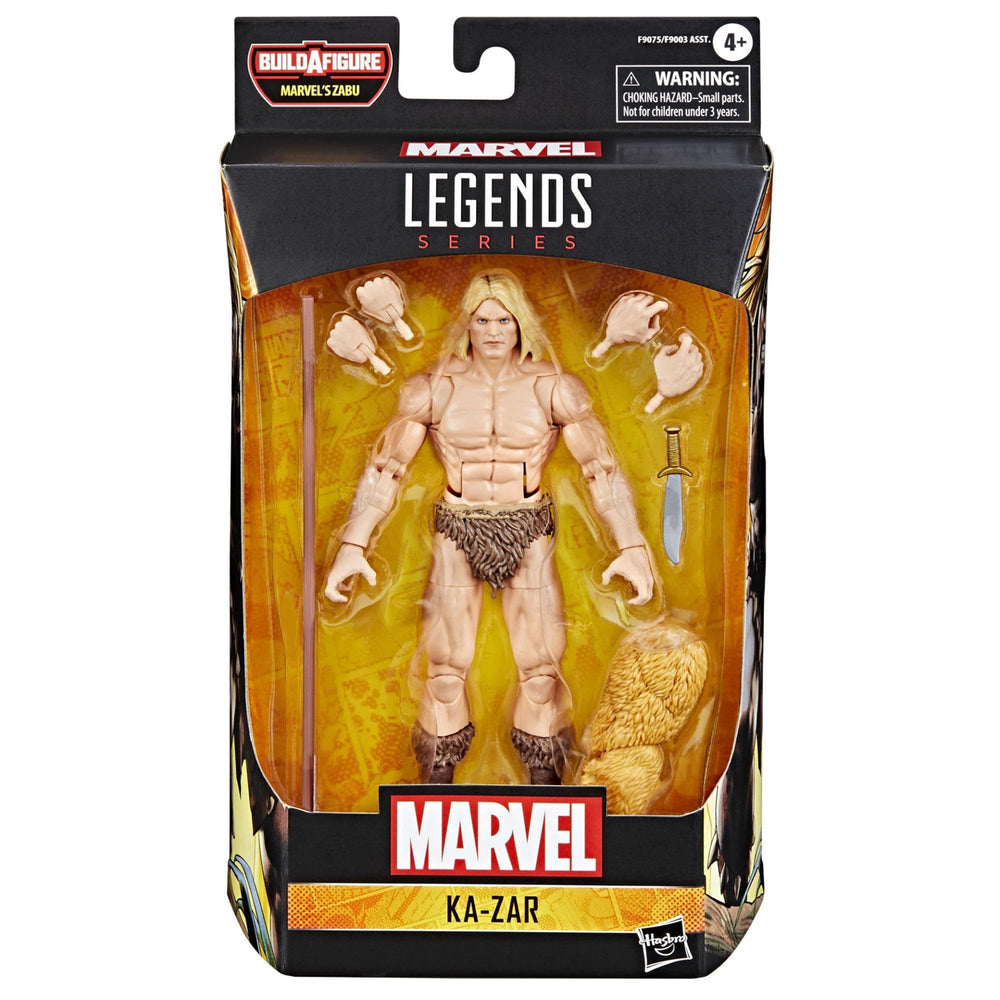 Marvel Ka-Zar accessories set including spear and alternate hands.