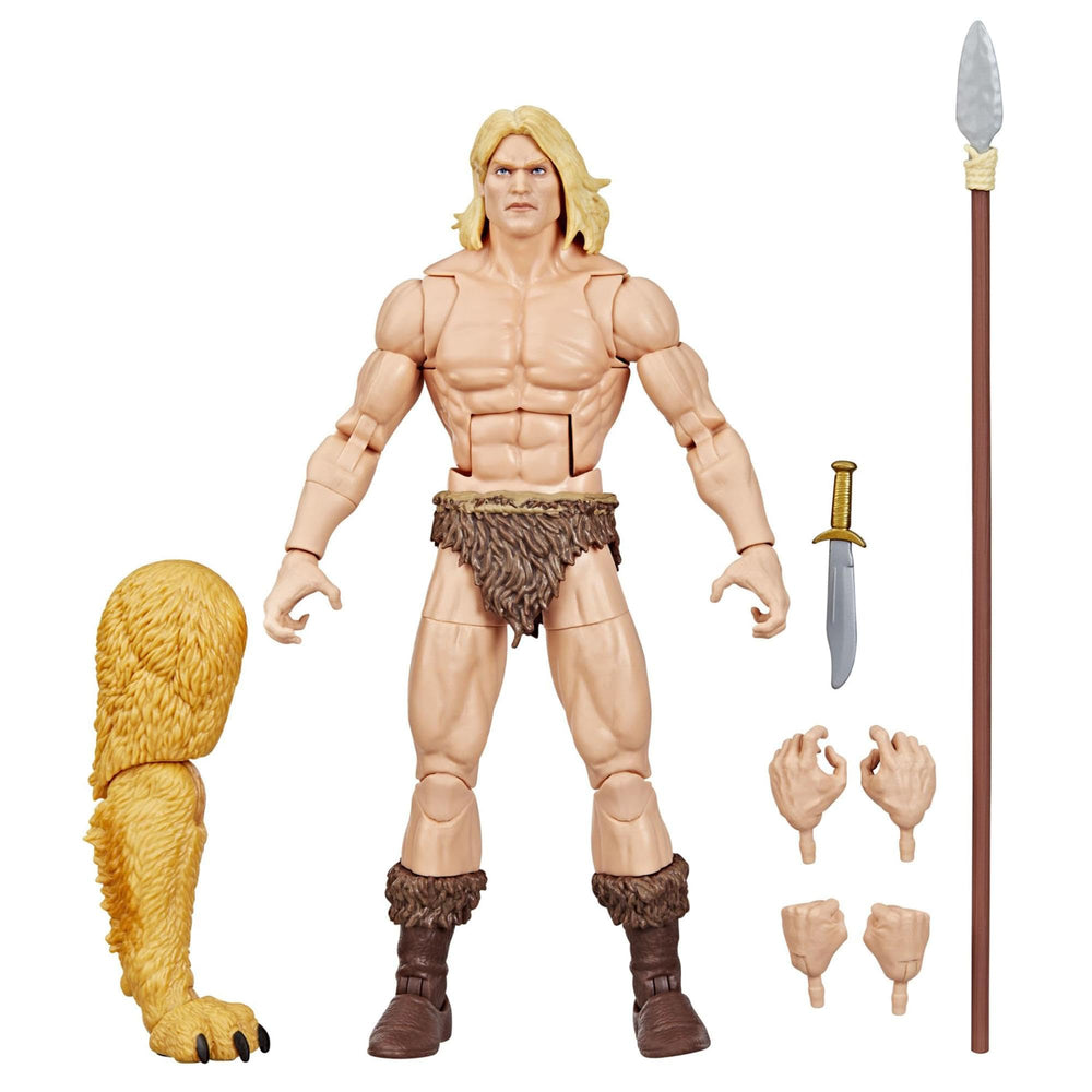 Comics-inspired deco on Marvel Ka-Zar for authentic display.