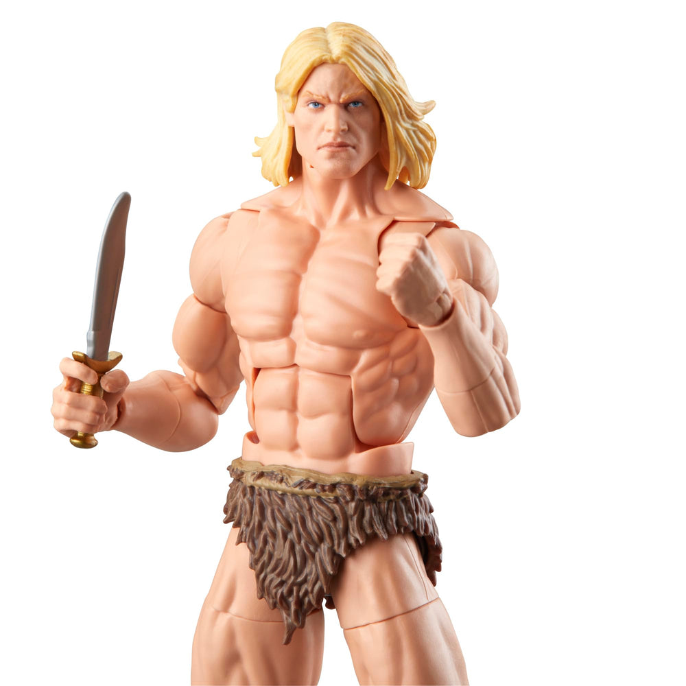 Marvel Ka-Zar figure side view highlighting sculpt details.