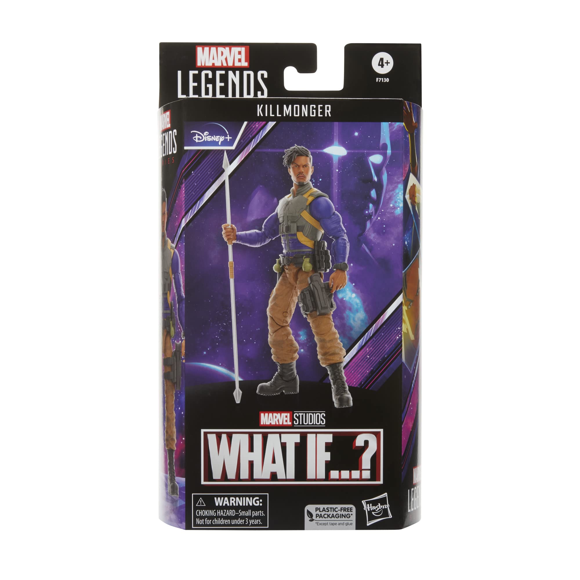 The Marvel Killmonger head sculpt from What If adds realistic detail to your display.