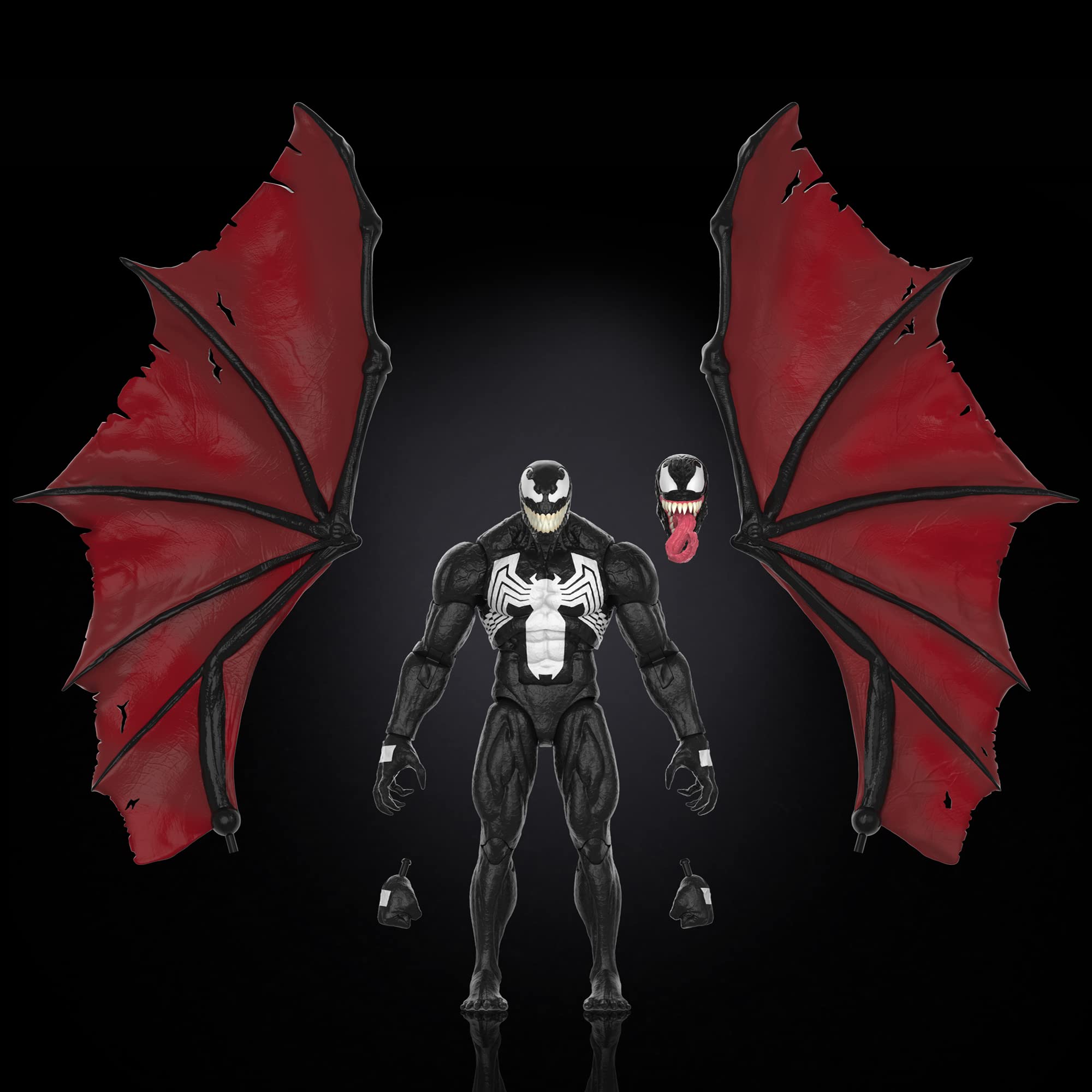 Marvel Venom figure with wings detail for dynamic posing.