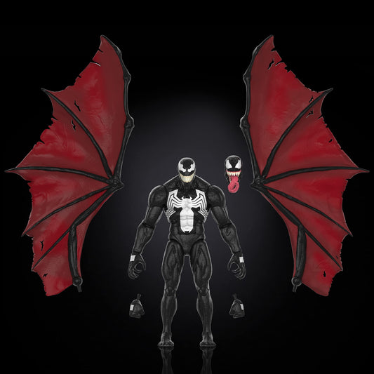 Marvel Venom figure with wings detail for dynamic posing.
