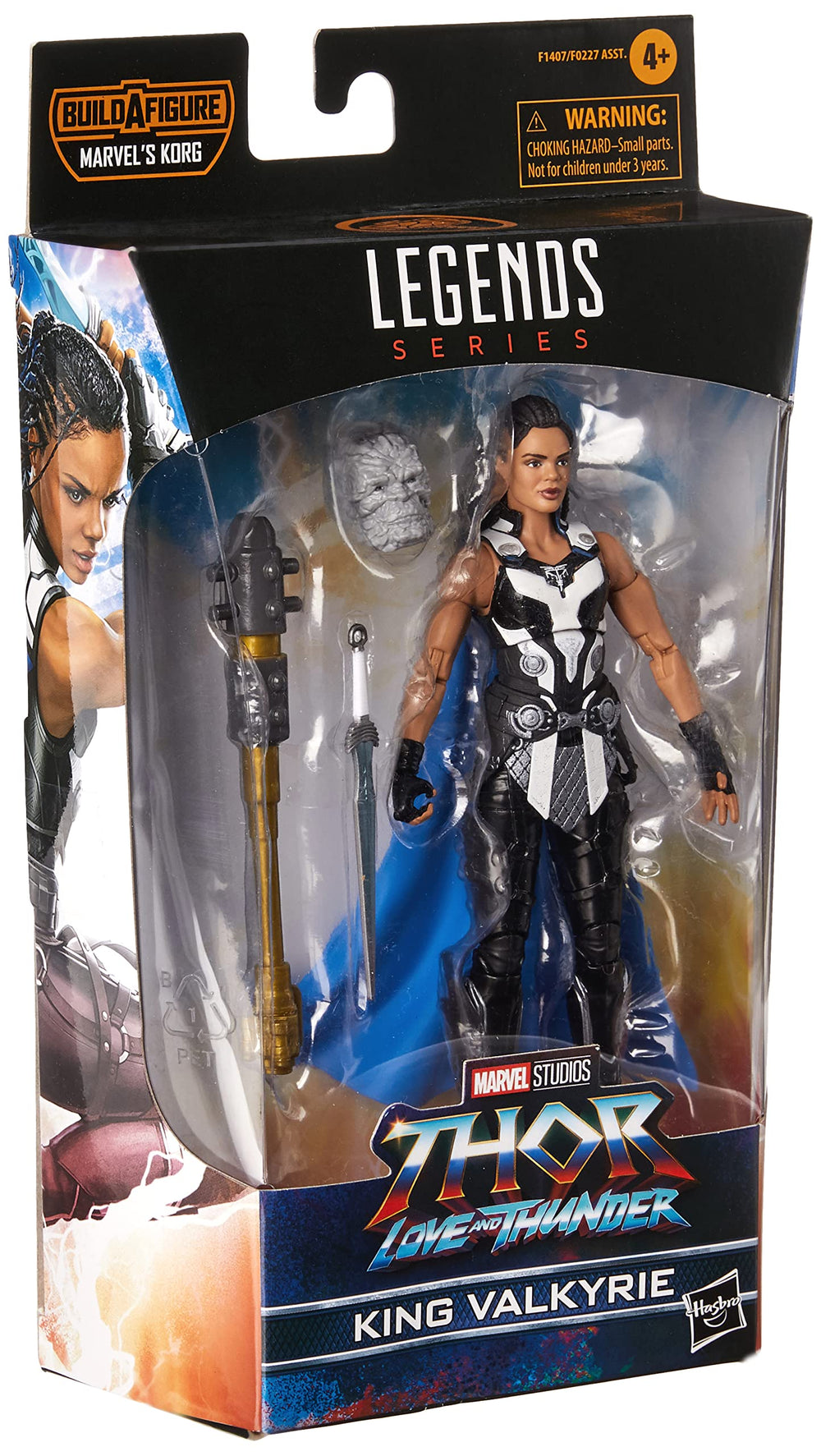 King Valkyrie articulation enables dynamic posing with Marvel King Valkyrie figure.
