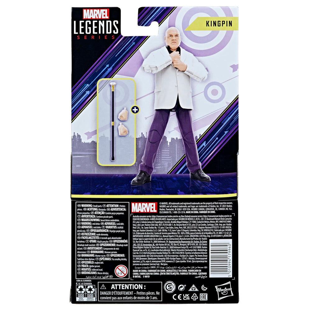Marvel Kingpin figure premium deco enhances any Marvel Legends display.