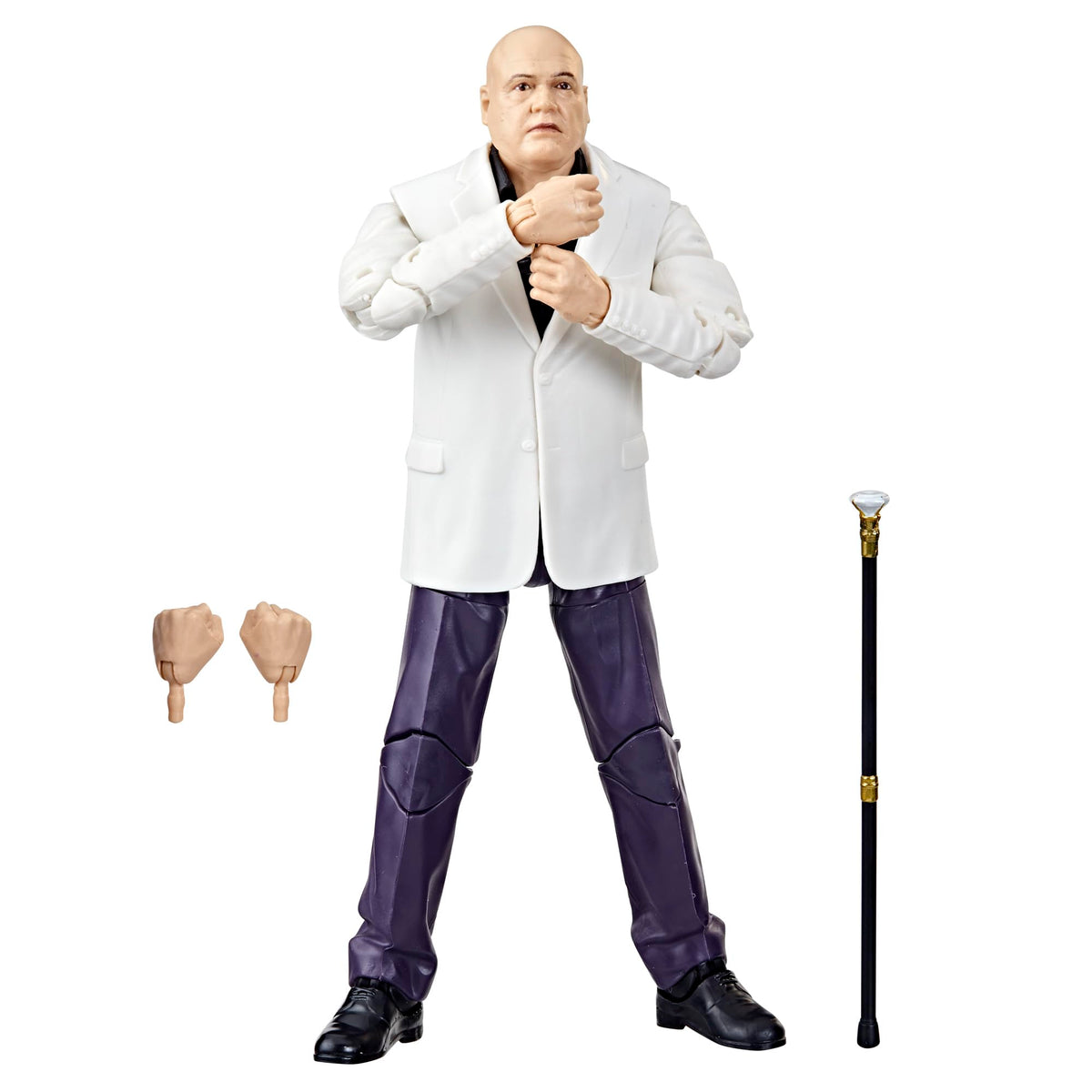 Marvel Kingpin figure front view for display and collector inspiration.
