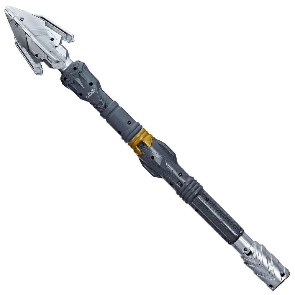 Marvel Kingsguard FX Spear button activation enables dynamic sound effects.