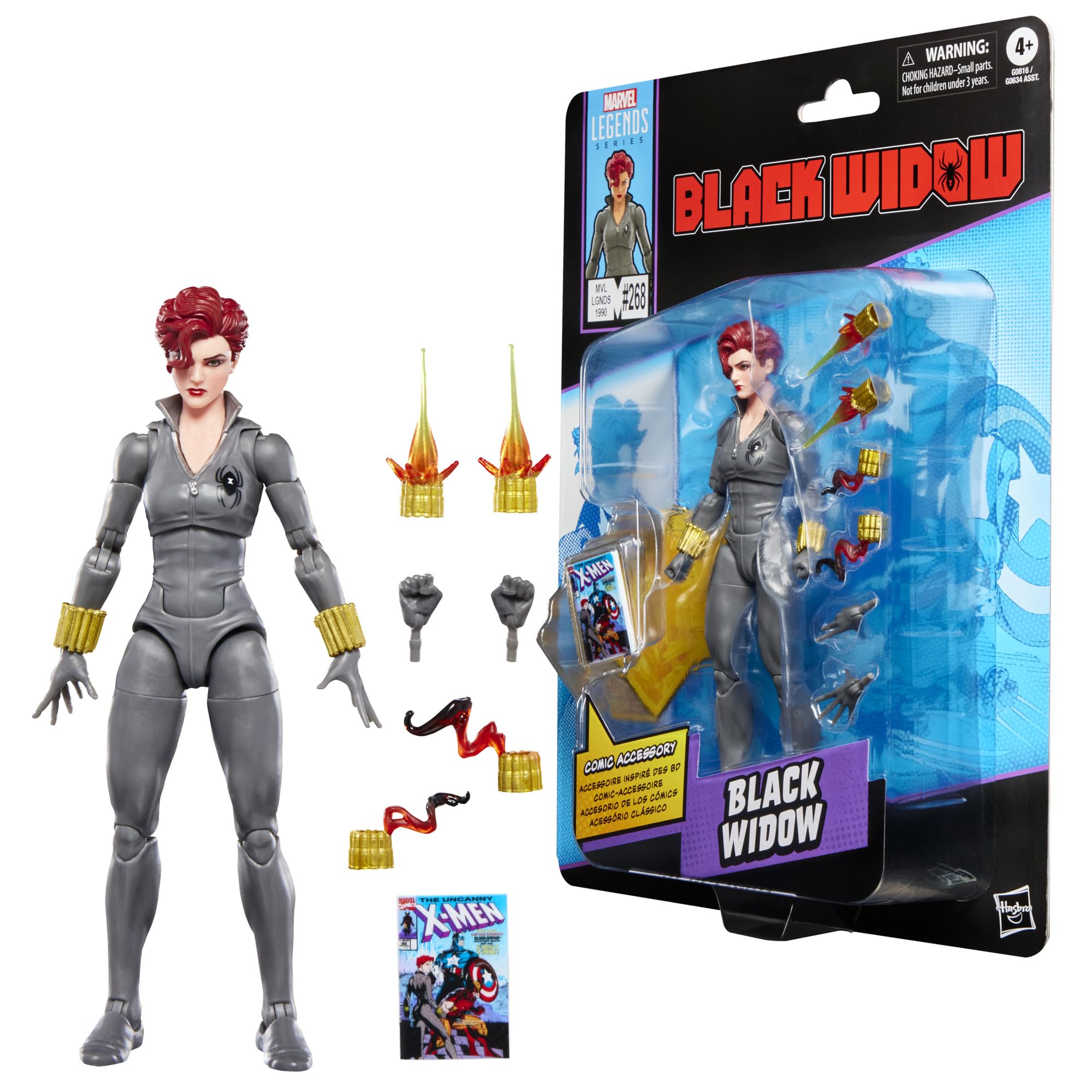 Marvel Legends Black Widow 6-inch figure ready for display and dynamic posing.
