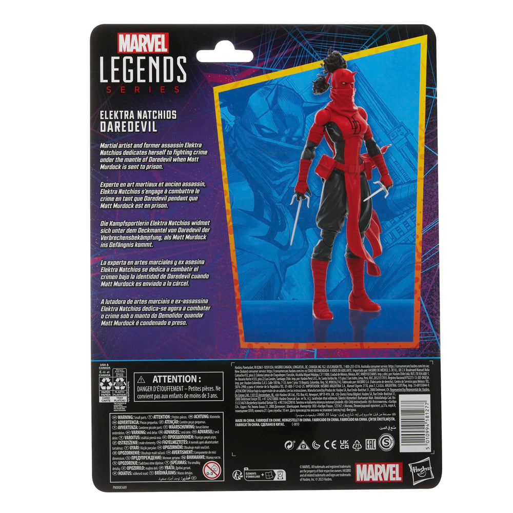 Marvel Elektra Natchios articulation enables expressive combat stances.