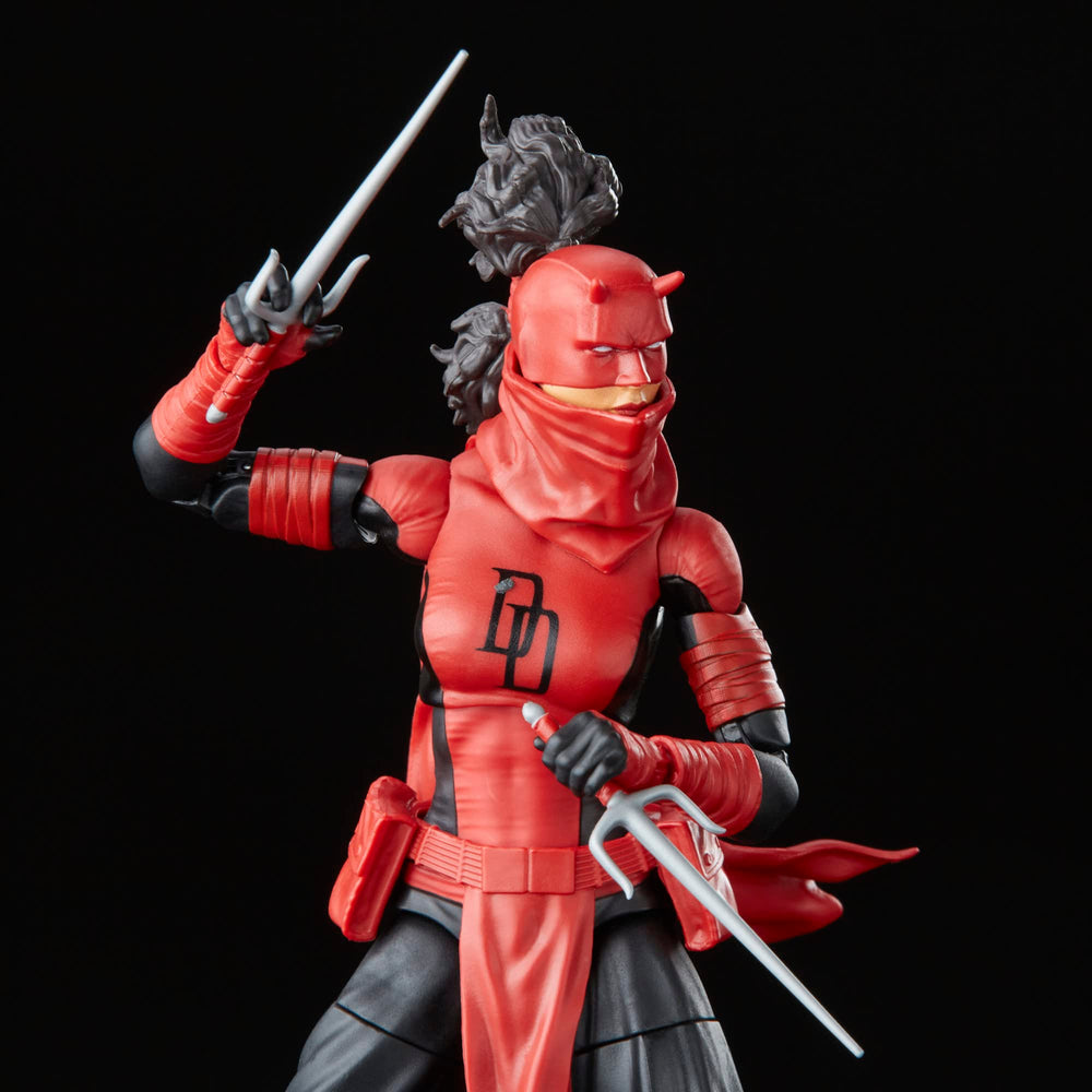 Marvel Elektra Natchios premium deco enhances display quality.
