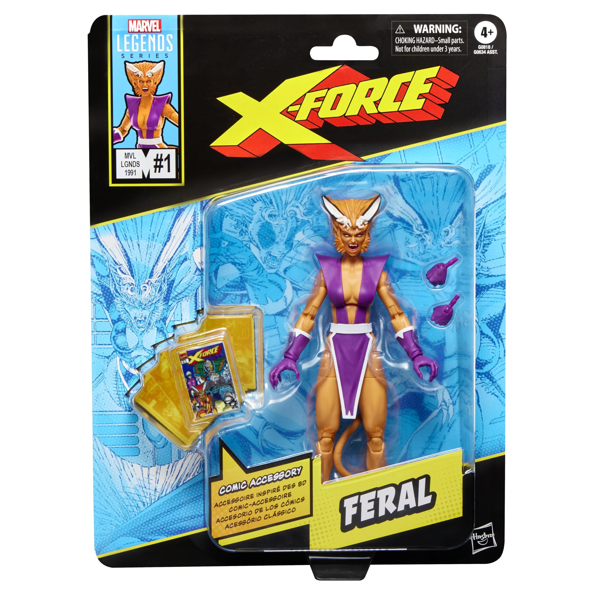 Marvel Legends Feral figure in 6-inch scale for display and posing