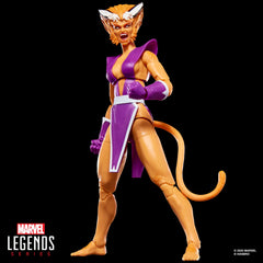 Display-ready pose of Marvel Legends Feral figure