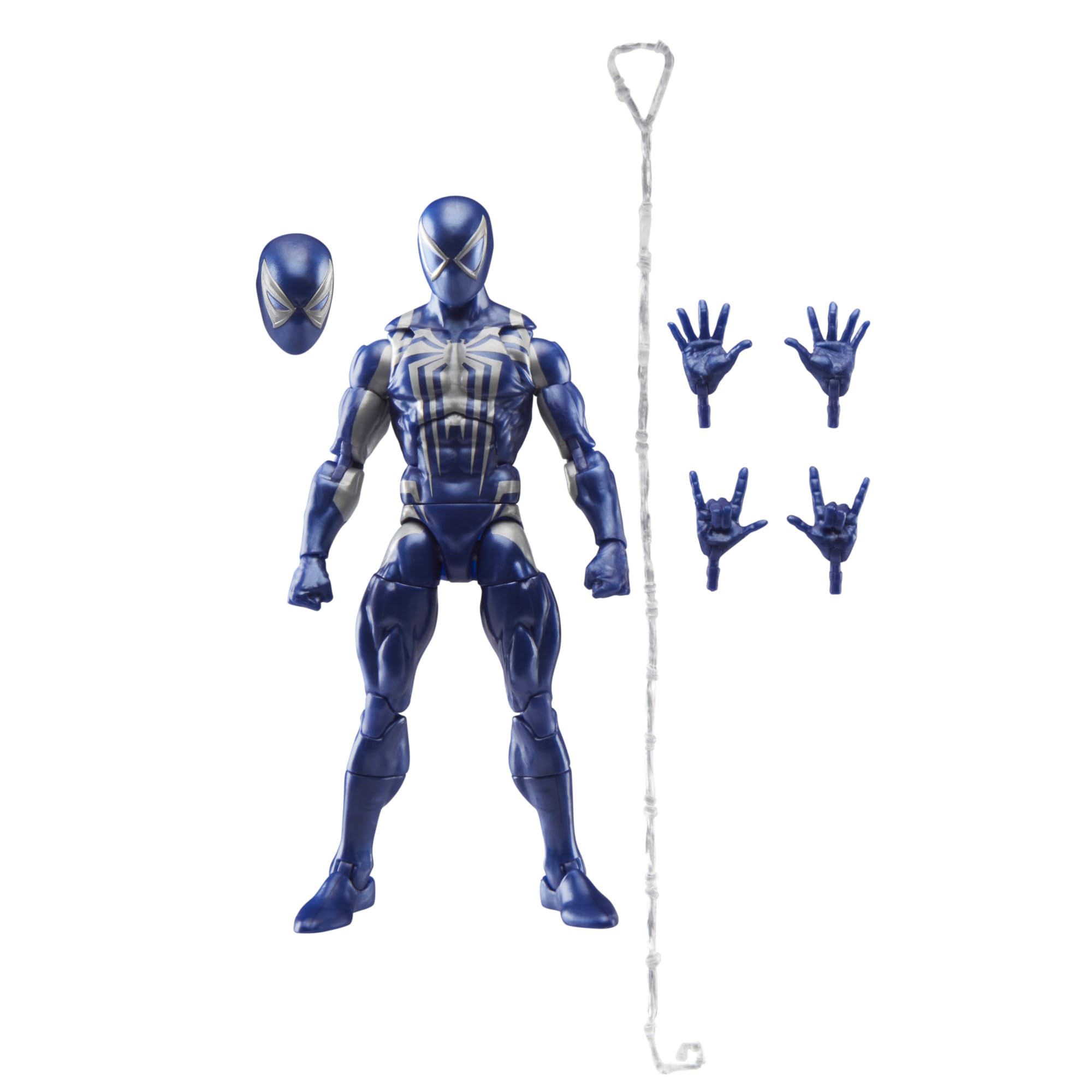Marvel Legends Peter Parker Anti-Venom Front view for dynamic shelf display.