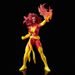 Marvel Legend Series Dark Phoenix collection display highlighting iconic design