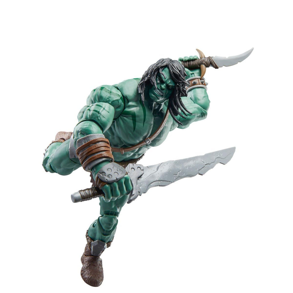 Marvel Legends Skaar detail closeup, showcasing sculpt and paintwork.