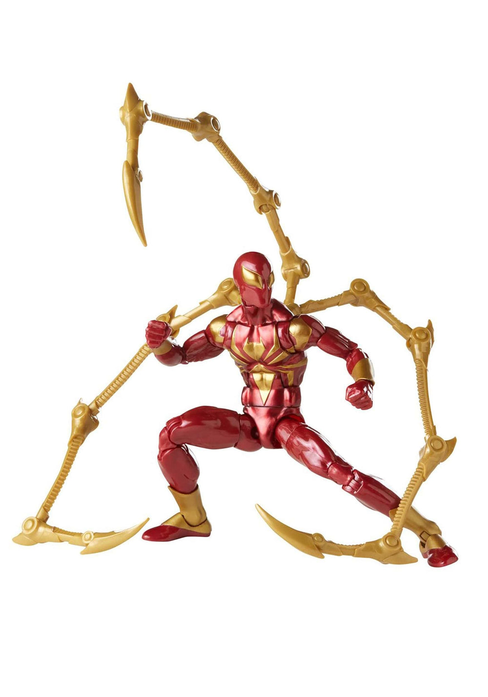 Marvel Legends Iron Spider highly articulated joints enable dynamic posing.