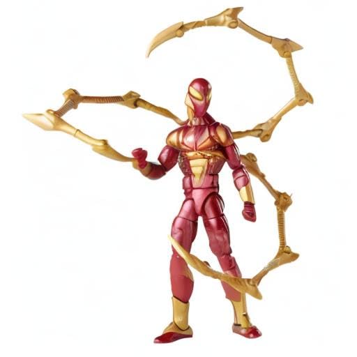 Marvel Legends Iron Spider packaging art showcases premium Marvel collectible.