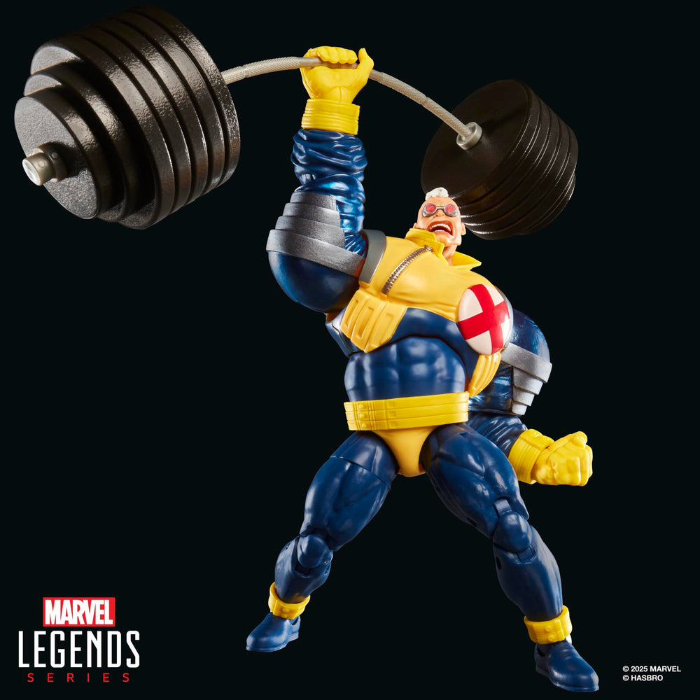 Marvel Legends Strong Guy in-box display emphasizes collectible packaging value