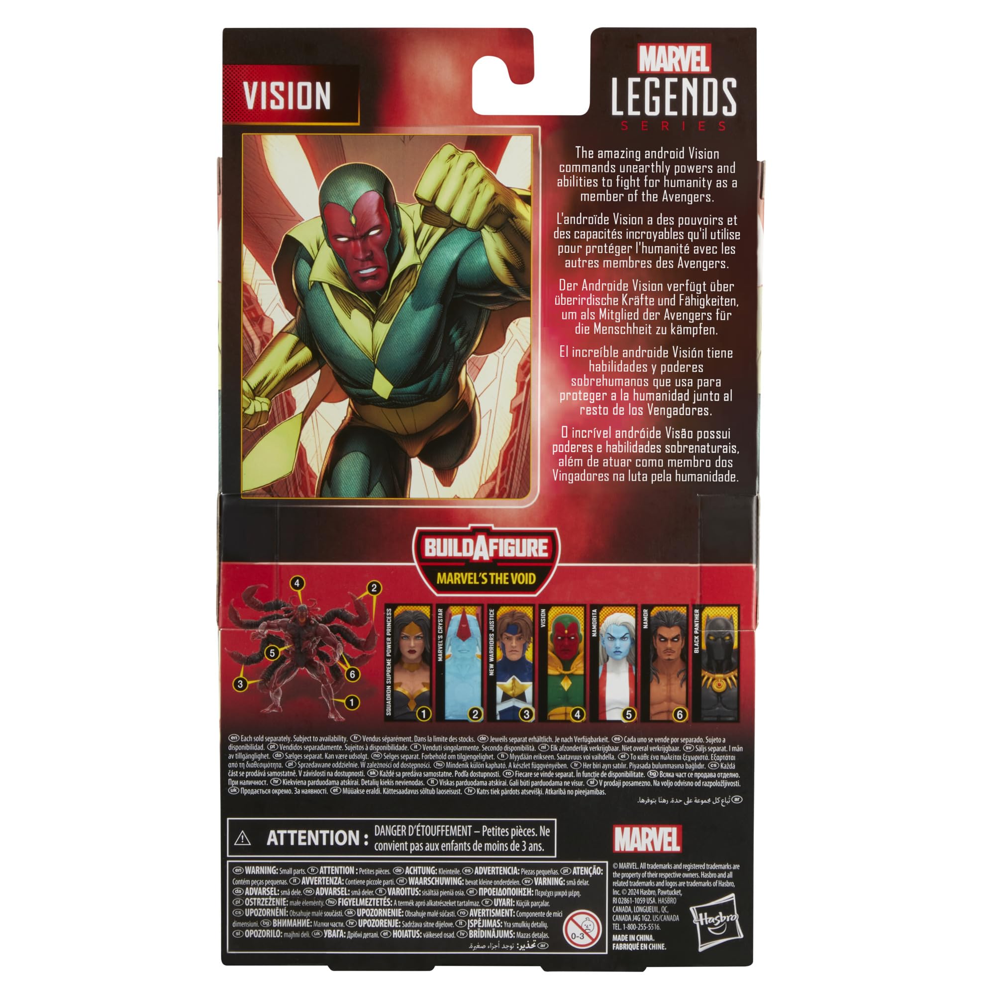 Marvel Legends Vision action figure sparks imagined Marvel scenes.