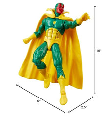 Marvel Legends Vision collection display invites Marvel fans to discuss lore.