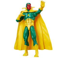 Marvel Legends Vision head articulation for expressive posing.