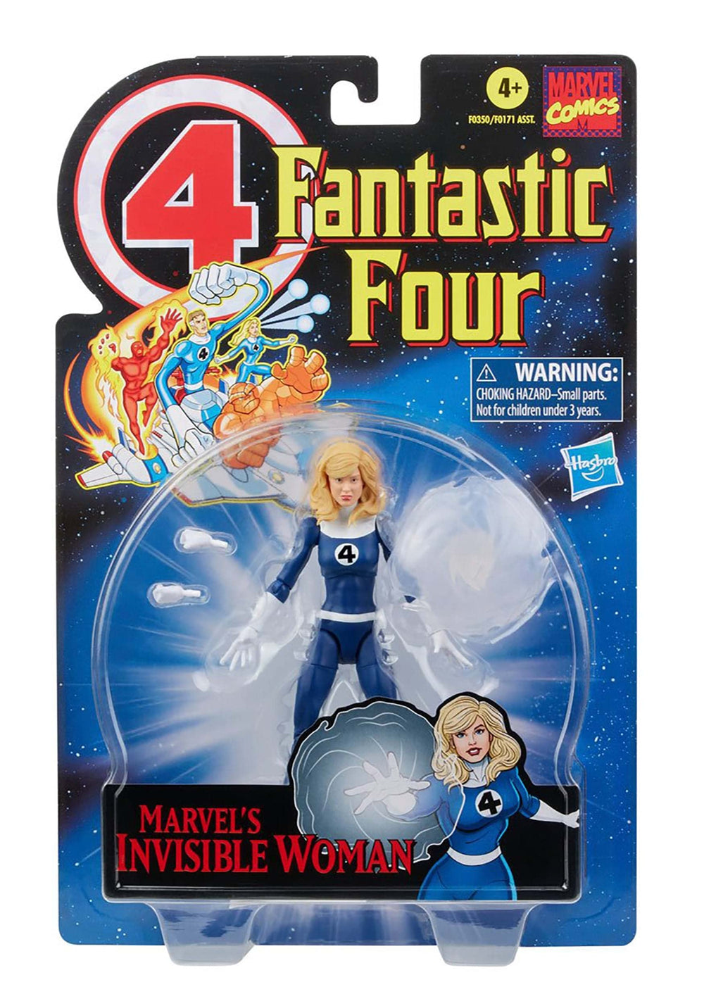 Marvel Legends 6-inch Invisible Woman figure suitable for display and imaginative play.