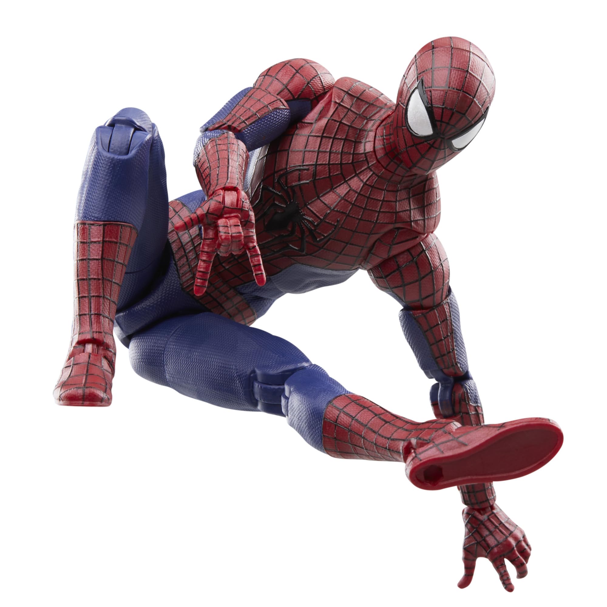 Marvel Legends 6-inch Spider-Man 2 figure ideal for compact shelf display.