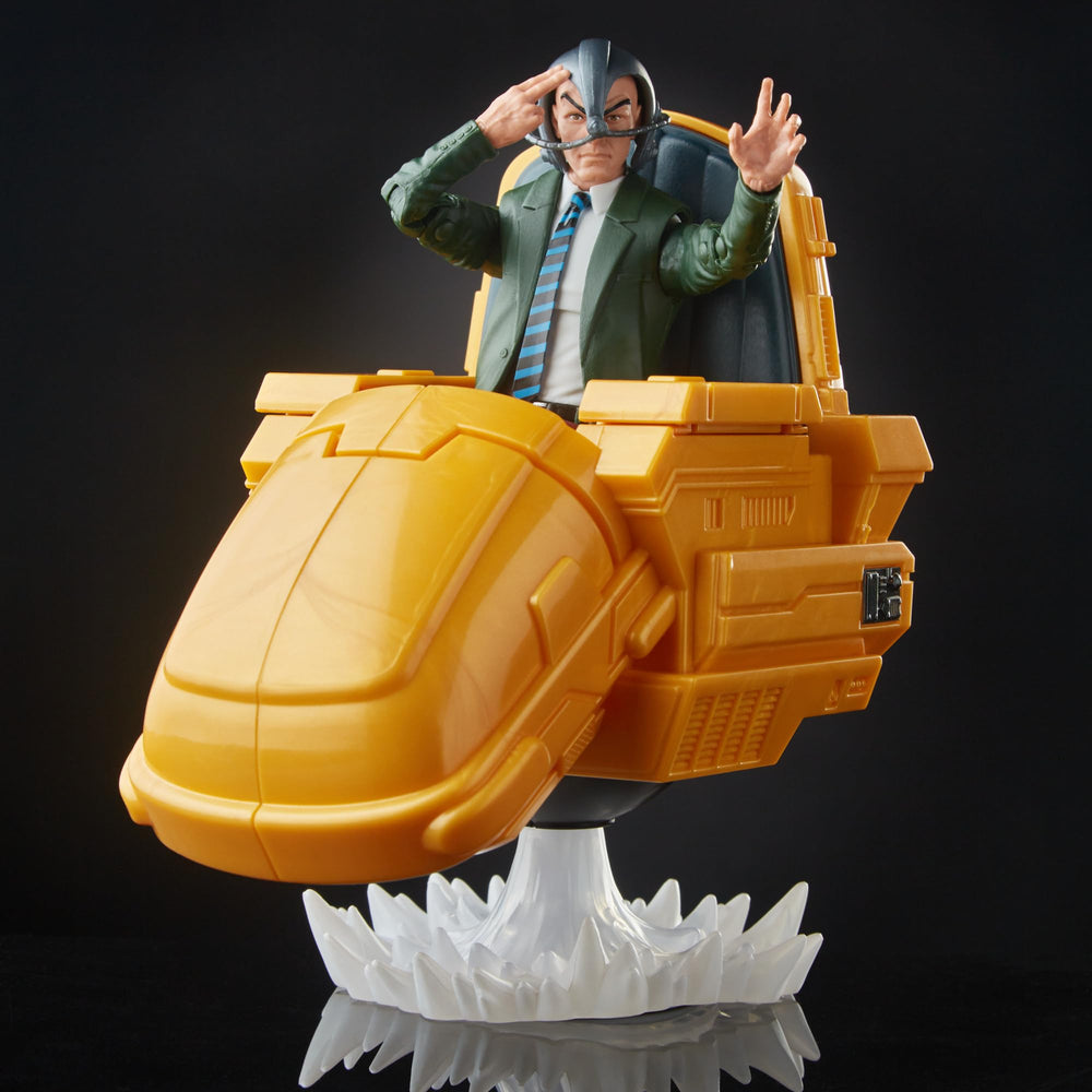 6-inch scale hero display from Marvel Legends with hover chair accompaniment