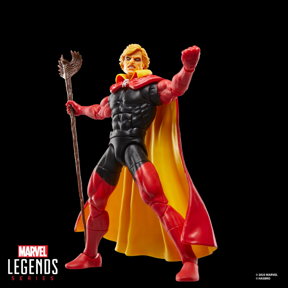 Marvel Legends Adam Warlock comic book cover accessory enhances display.