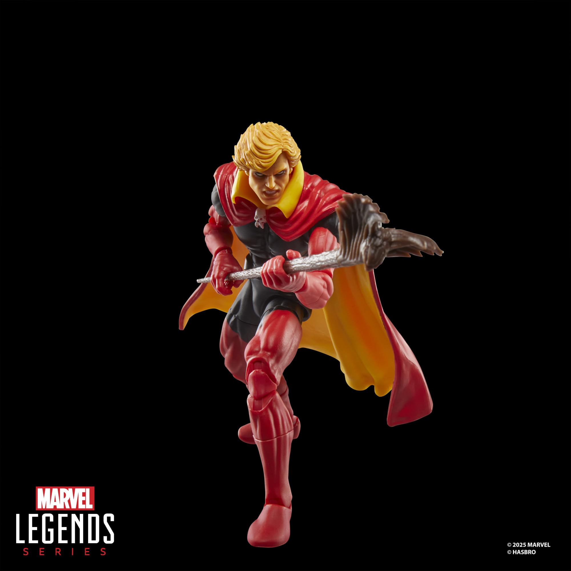 Marvel Legends Adam Warlock Infinity Gauntlet accessory adds dramatic flair.