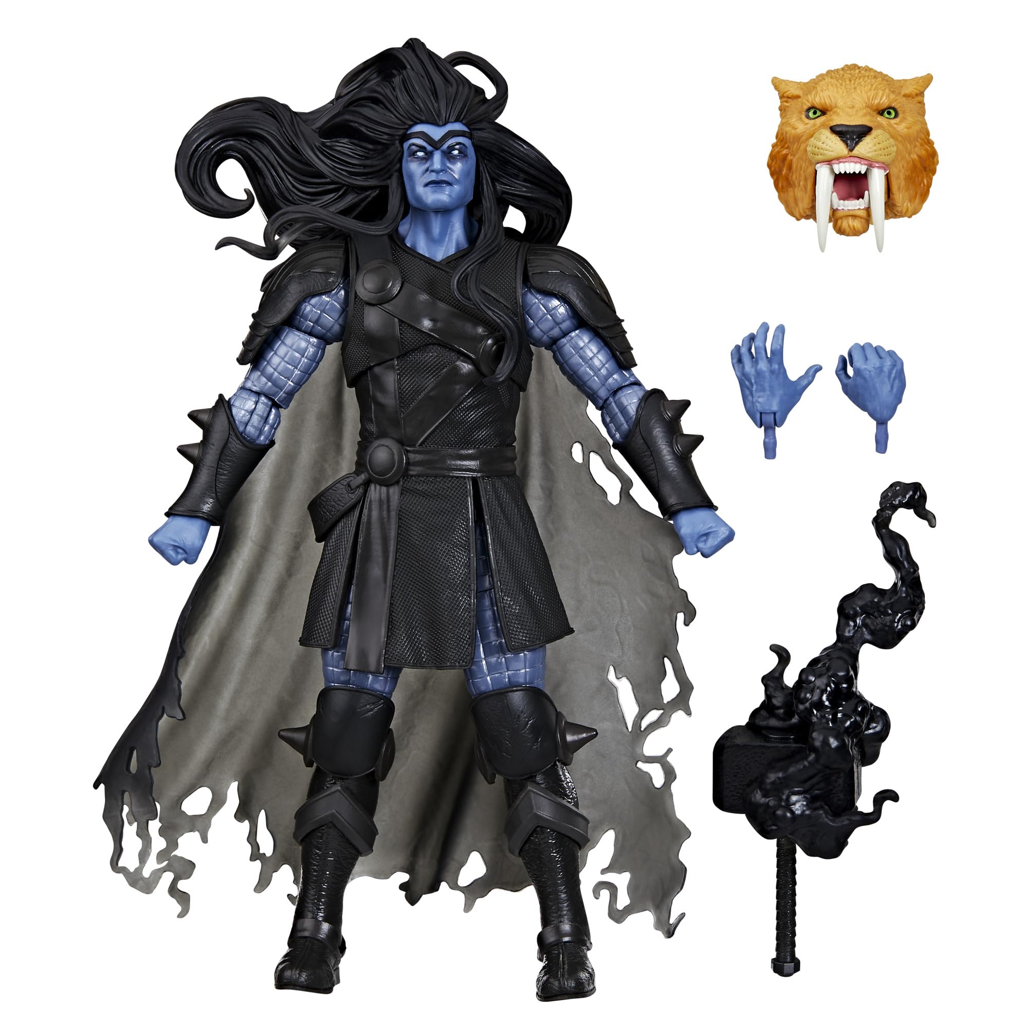 Marvel Legends Black Winter Thor front view showcases detailed comics-inspired deco.