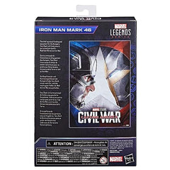 Marvel Legends Captain America Civil War front view action figure suitable for shelf display.
