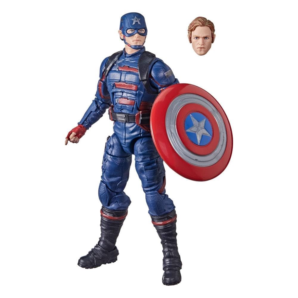 Marvel Legends Captain America John Walker figure in dynamic pose ideal for display.