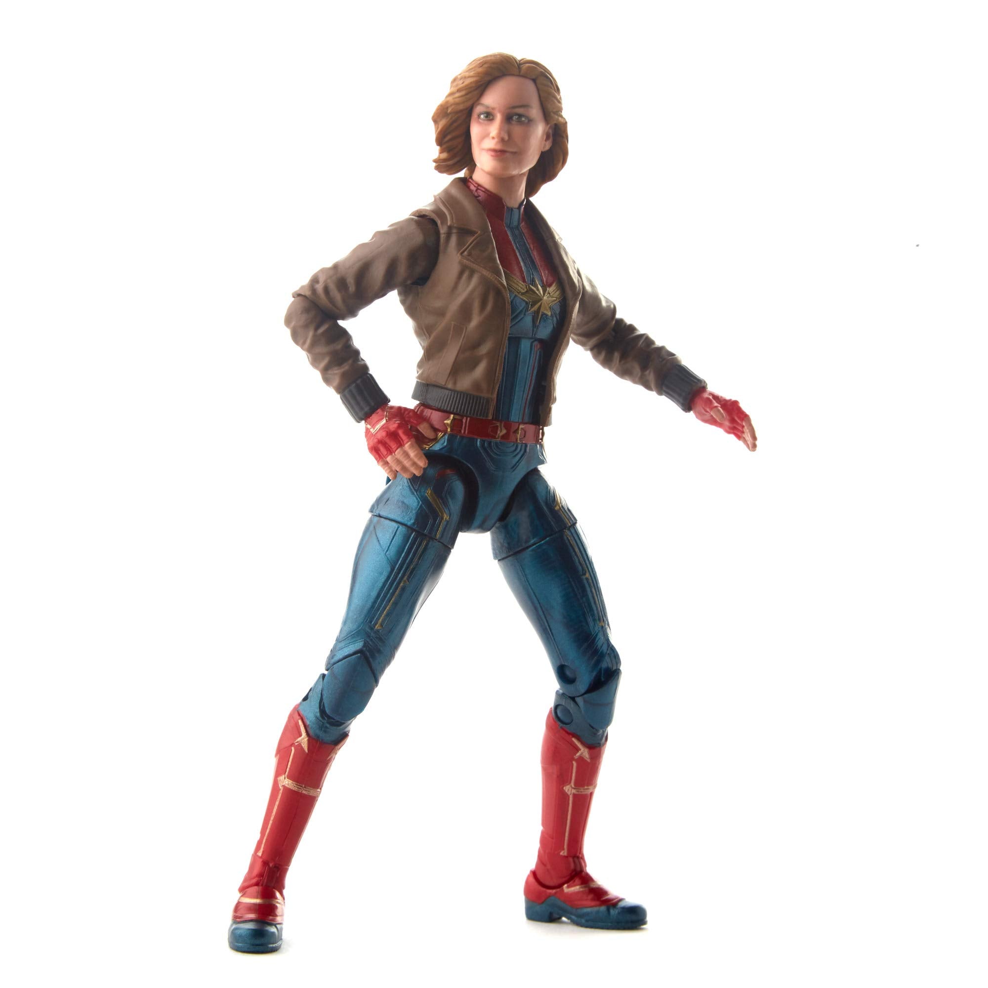 6-inch Marvel Legends Captain Marvel figure ready to join a larger collection.