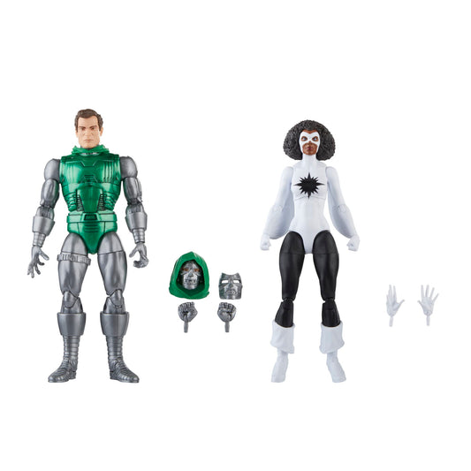 Marvel Legends Captain Marvel vs Doctor Doom packaging display for collectors