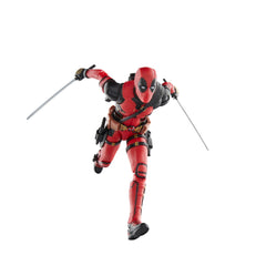 Marvel Legends Deadpool Wolverine alternate hands enable quick posing changes.