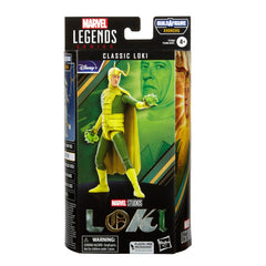 Marvel Legends Disney Plus Classic Loki articulation enables dynamic poses for shelf display.