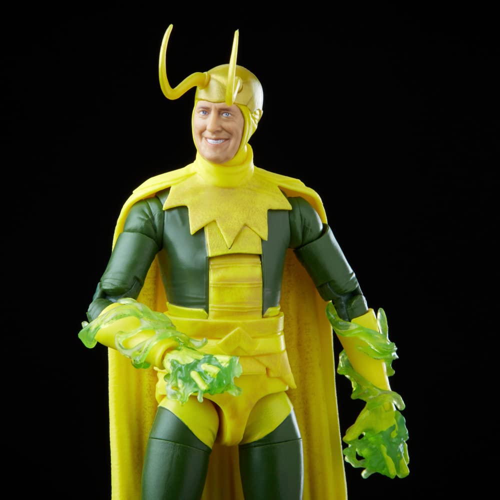 Marvel Legends Disney Plus Classic Loki deco highlights MCU-era costume details.