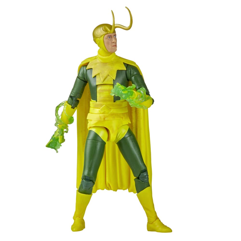 Marvel Legends Disney Plus Classic Loki front view showcases poseable, display-ready detail.