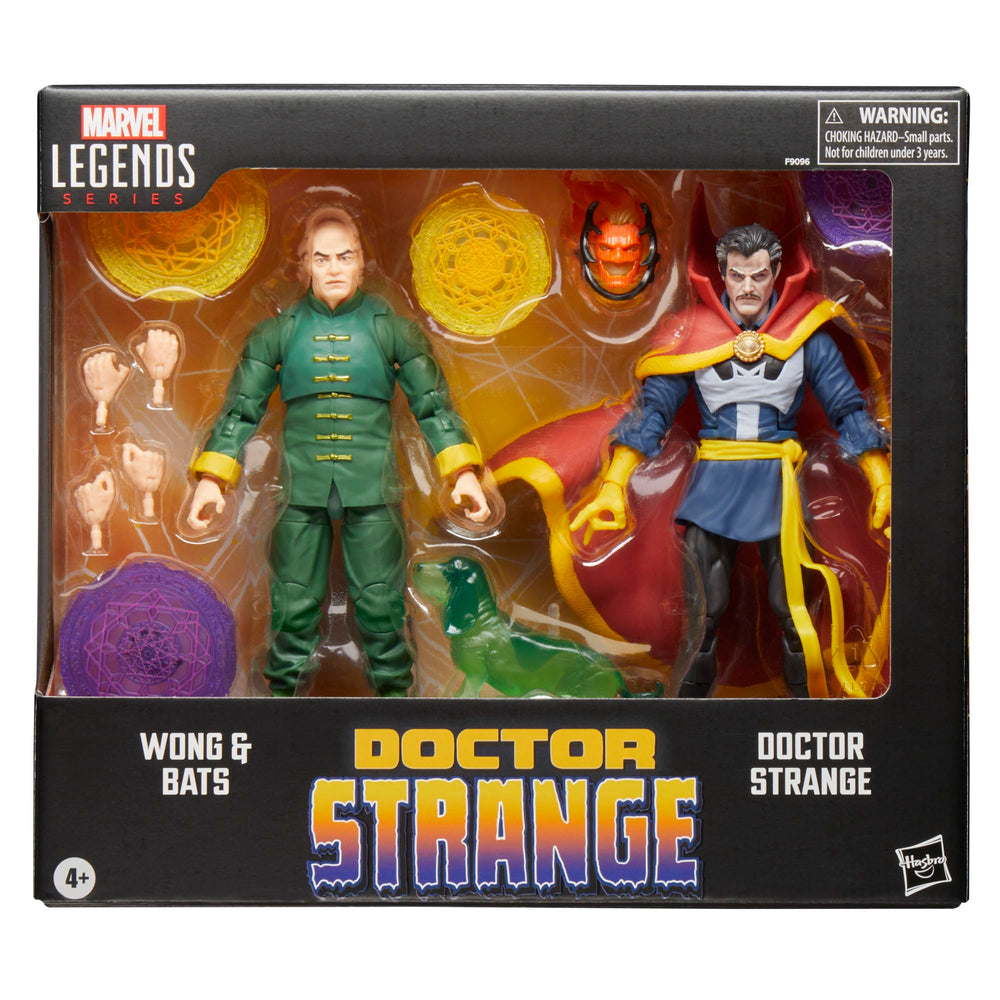 Doctor Strange with Dormammu head accessory for dramatic display scenes.